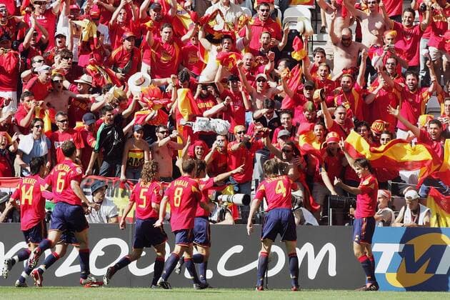 Football, Euro 2004, Group A, Spain - Greece 1:1