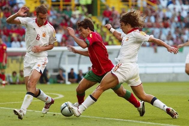 Football, Euro 2004, Group A, Spain - Portugal 0:1