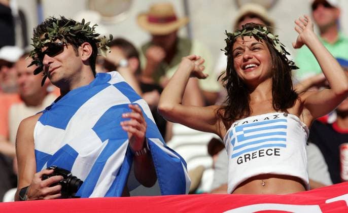 Football, Euro 2004, Group A, Russia - Greece 2:1