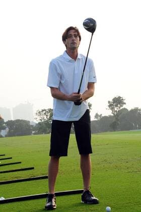 Golf Charity Match with Ronaldo, Michael Phelps, Adrian Brody and Yao Ming