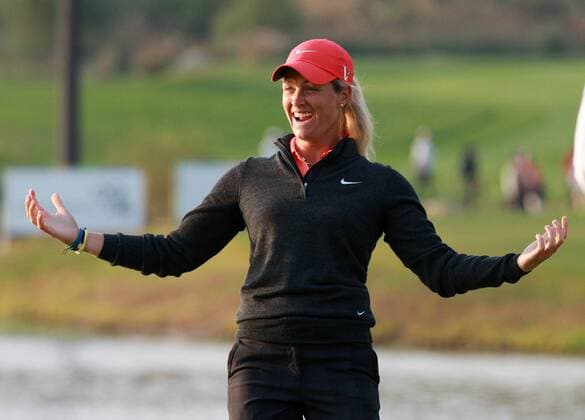 Golf, Ladies, Suzann Pettersen wins the KEB-HanaBank Championship