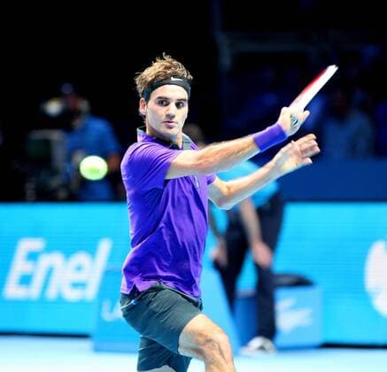 Tennis, London, ATP World Tour Finals, Roger Federer defeats David Ferrer