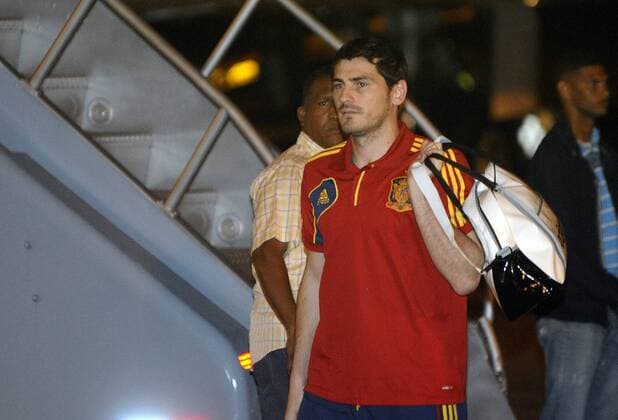 Football, Arrival of the Spanish National Team in Panama City