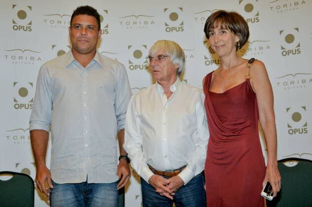 Motorsport, Formula 1, Brazil GP, Ecclestone meets Ronaldo
