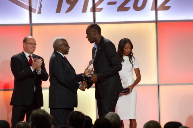 Athletics, Usain Bolt receives IAAF Athlete of the Year Award