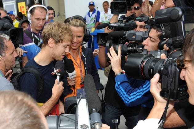 Motorsport, Formula 1, Brazil GP, Sebastian Vettel becomes world champion for the third time