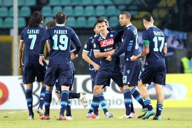 Football, Italy, Serie A, AC Siena - SSC Napoli