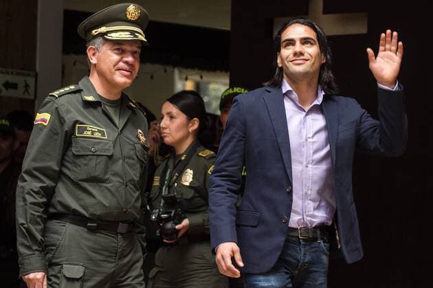 Football, Falcao honoured by Colombian police with Civic Award