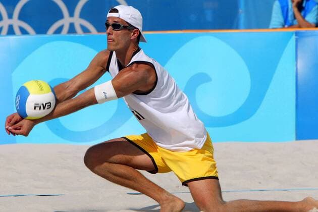 Olympics 2004 - Beach Volleyball, Dieckmann Scheuerpflug and Lahme Müsch