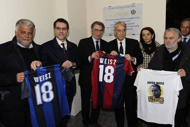 Football, Italy, tribute to coach Arpad Weisz who died in Auschwitz