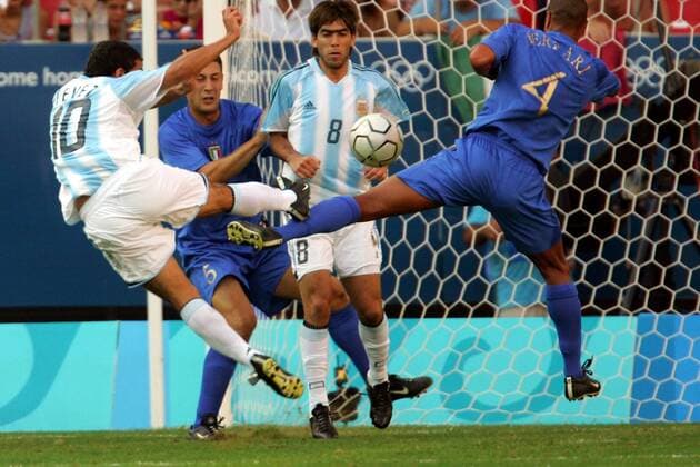 Olympics 2004 - Football, Semi-final, Italy - Argentina 0:3