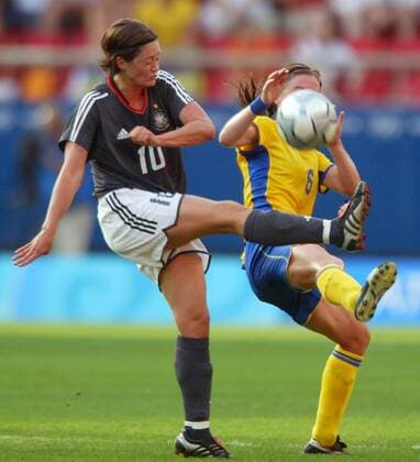 Olympia 2004 - Football, The German women win the bronze medal against Sweden