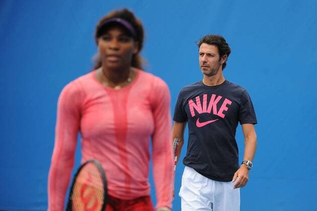 Tennis, Australian Open, Serena Williams trains with Patrick Mouratoglou