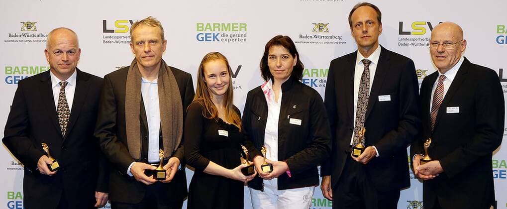 Award of the Trainer Prize Baden Wuerttemberg with Christian Streich among others