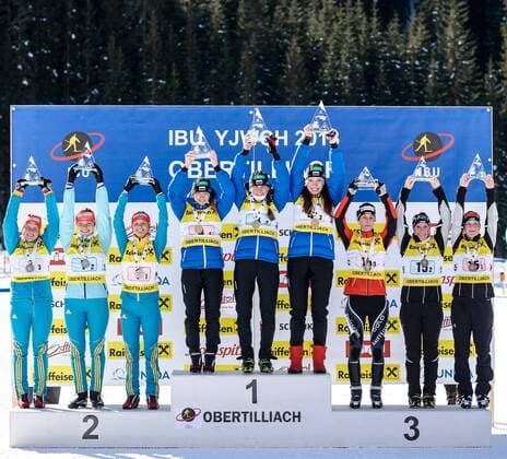 Biathlon Junior World Championships, Award Ceremony Relay Women and Men