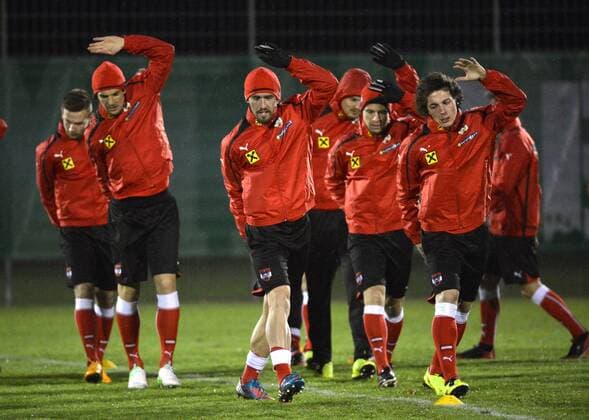 Football, National Team Austria Training