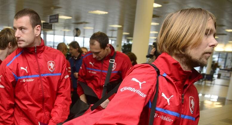 Football, Czech Republic National Team - Departure at the airport