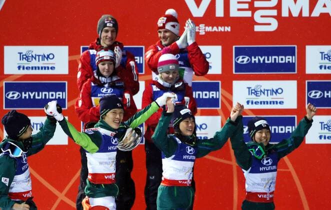 Nordic World Ski Championships, Award Ceremony of the Mixed Team Competition in Ski Jumping