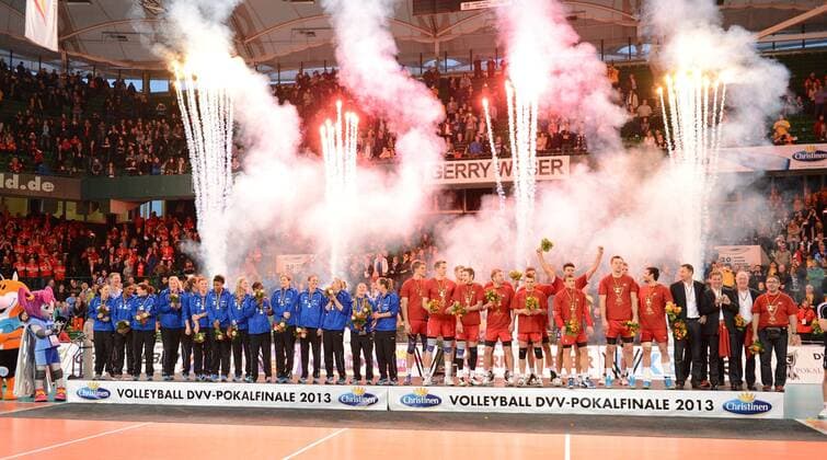 Volleyball, DVV Cup, Schweriner SC and Generali Haching win cup