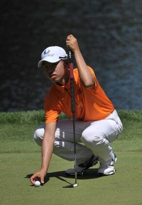 Golf, Augusta, Youngest participant Guan Tianlang from China