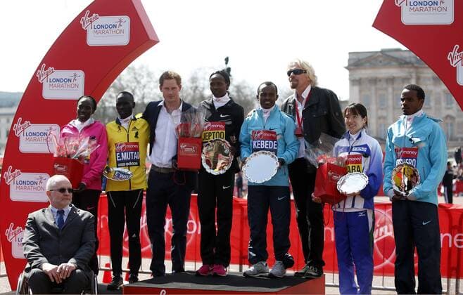 London Marathon, Award Ceremony with Prince Harry