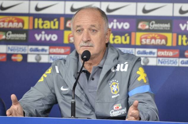 Football, Brazil, Press conference national coach Luiz Felipe Scolari