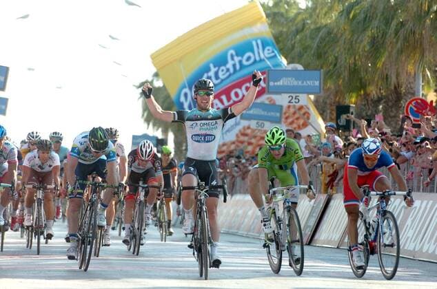 Cycling, Giro d Italia, Mark Cavendish wins the 6th stage