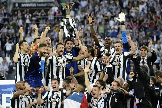 Football, Italy, Juventus Turin receive the championship trophy