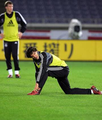 Football, national team, training in Yokohama