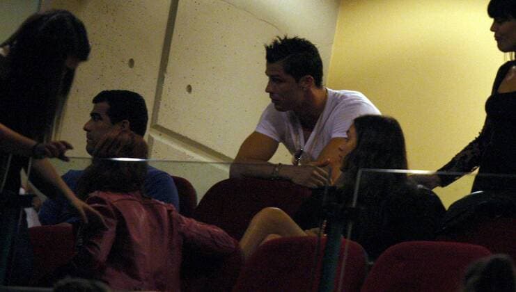 Football, Cristiano Ronaldo at the Rihanna concert in Lisbon