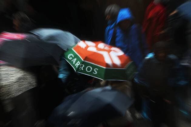Tennis, French Open, Rain on Day 5