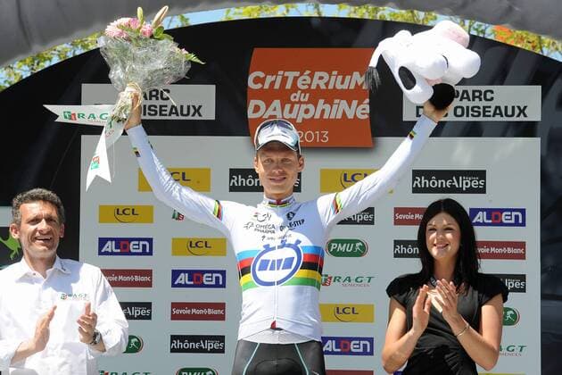 Cycling, Tony Martin (GER) wins the individual time trial of the Criterium de Dauphine