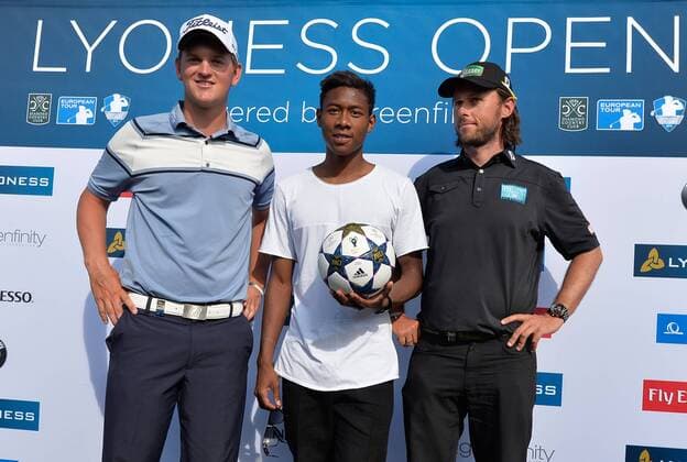 Golf, Lyoness Open, David Alaba visits the tournament