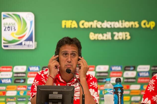 Football, Press Conference with Tahiti National Coach Eddy Etaeta
