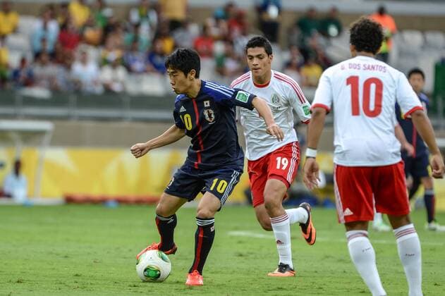 Football, Confed Cup, Japan - Mexico