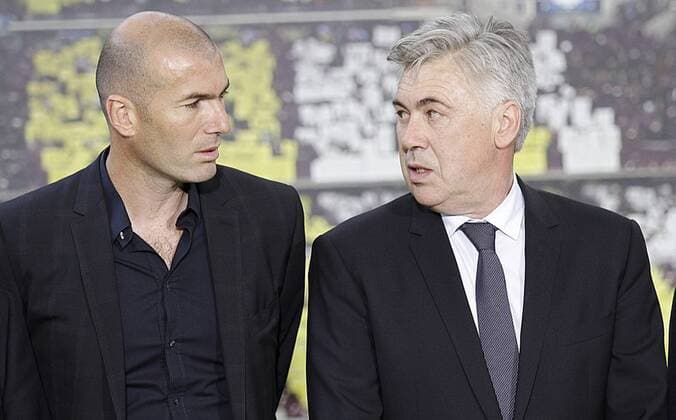 Football, CL History, Bayern Munich - Real Madrid, Zinedine Zidane and Carlo Ancelotti