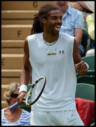Tennis, Wimbledon, Dustin Brown falls out of character with dreadlocks and tongue piercing