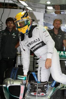 Motorsport, Formula 1, Silverstone GP, Lewis Hamilton on pole position