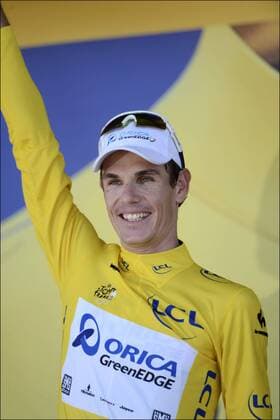 Cycling, Tour de France, Daryl Impey first African in the yellow jersey