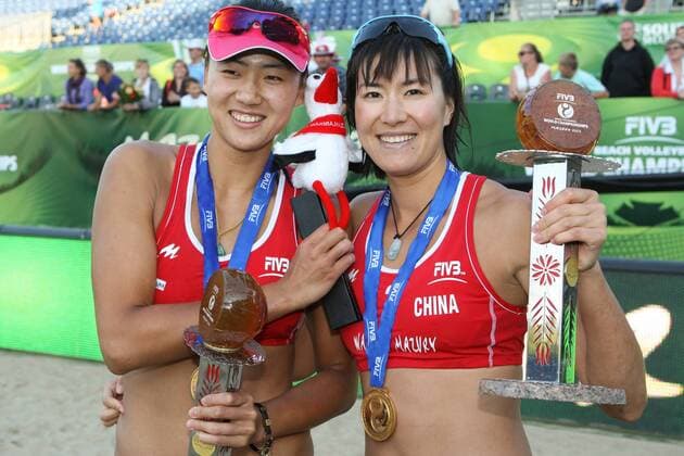 Beach Volleyball, World Championships in Stare Jablonki, Final, Chen Xue Xi Zhang defeat Buethe Borger