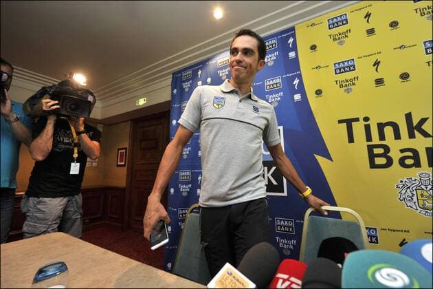 Cycling, Tour de France, Press Conference Alberto Contador