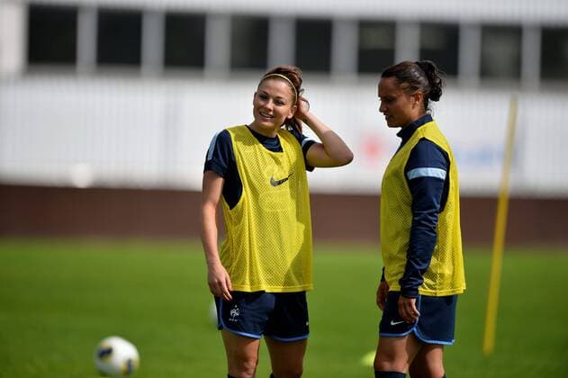 Football, European Championship Women, Training and Press Conference of the French National Team