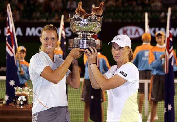 Tennis, Australian Open, Women's Doubles Final, Victory for Molik Kuznetsova