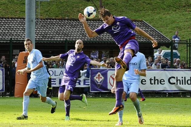 Football, Italy, Mario Gomez in first test match with AC Florence
