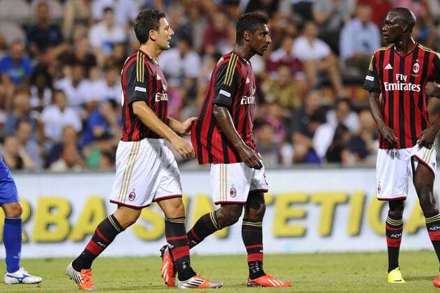 Football, Italy, AC Milan player Constant leaves the pitch after racism scandal