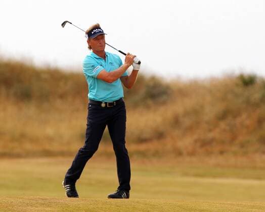 Golf, Bernhard Langer at the Senior Open Championship in Birkdale