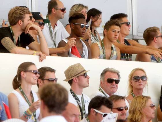 Beach volleyball, European Championships in Klagenfurt, David Alaba is there as a spectator