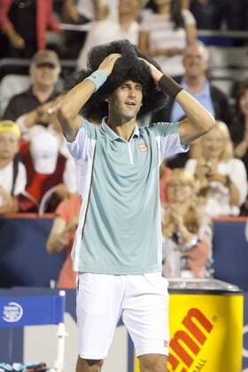 Tennis, ATP, Rogers Cup Montreal, Novak Djokovic celebrates his match win