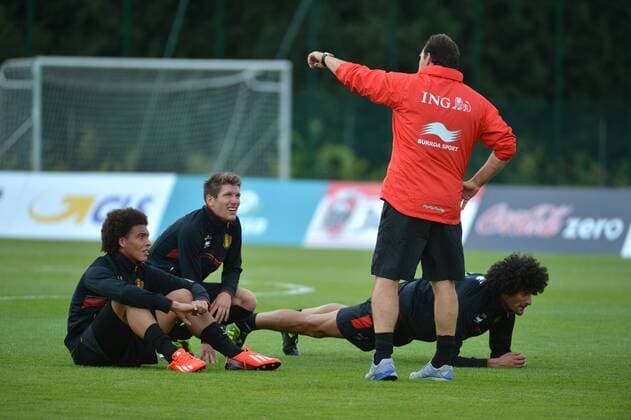 Football, Belgium National Team Training