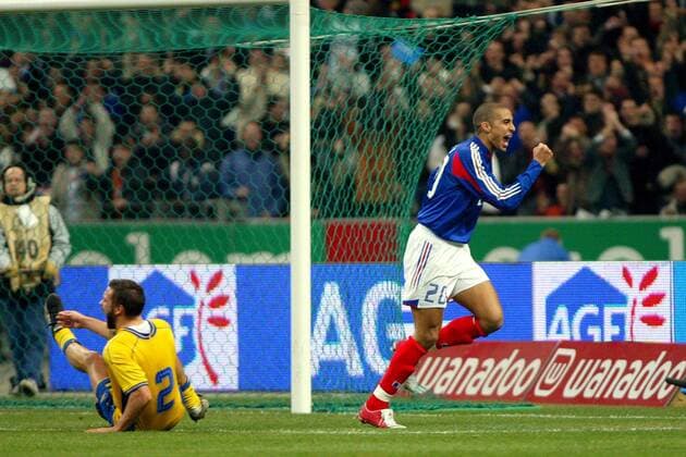 Football, International, France - Sweden 1:1